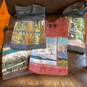 HippyTree lot of 4 T shirts. All Medium size. Worn but in good condition.